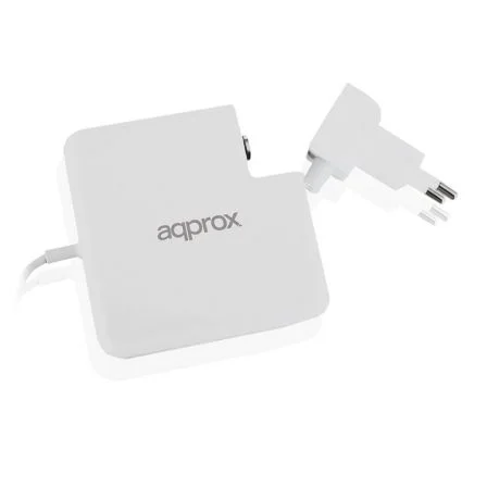 Approx Cargador para MacBook 45W/60W/85W Tipo C con Puerto USB adicional 5V 2.1A Approx Cargador para MacBook 45W/60W/85W Tipo C con Puerto USB adicional 5V 2.1A